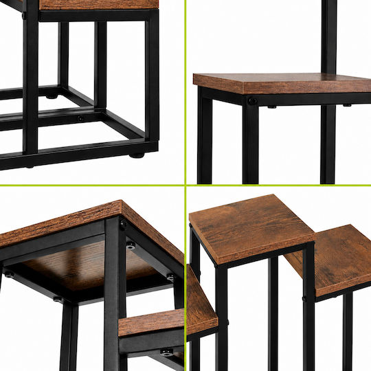 Suport Metalic Negru Pentru Plante 67x34.5x51cm
