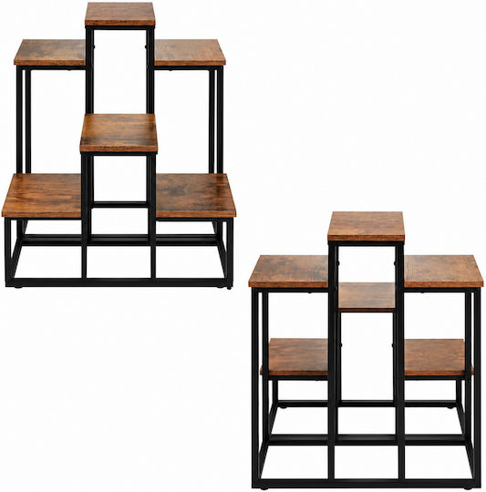 Suport Metalic Negru Pentru Plante 67x34.5x51cm