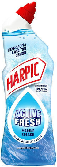 Harpic Active Fresh Soluție Lichidă de Curățat WC cu Aromă de Prospețime 750 ml