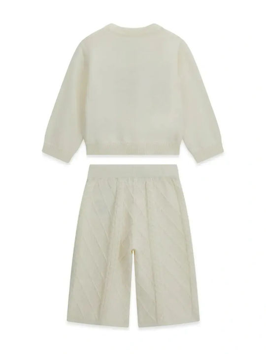 Kids Set with Pants Summer 2 Pieces Cream