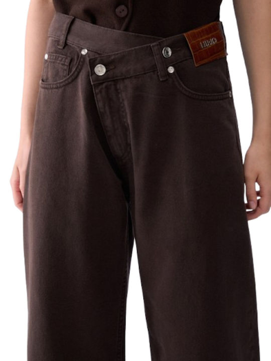 Women's Jeans Pants Straight Leg Brown