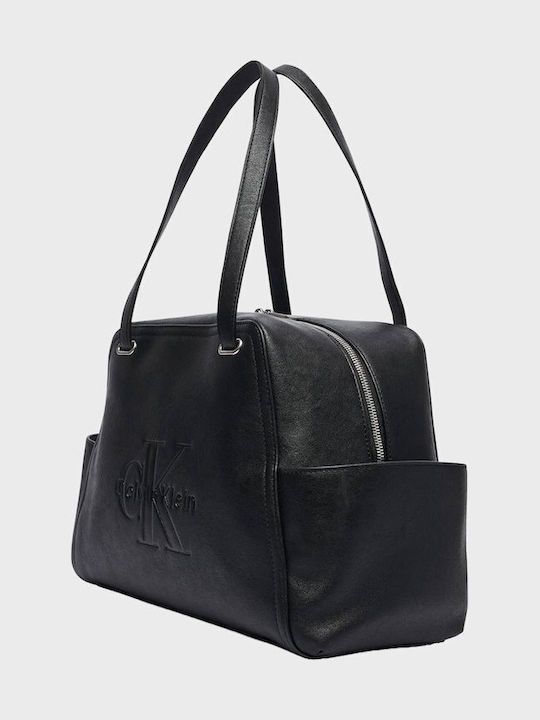 Calvin Klein Monologo Women's Tote Handbag Black