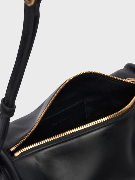 Damen Schultertasche Schwarz