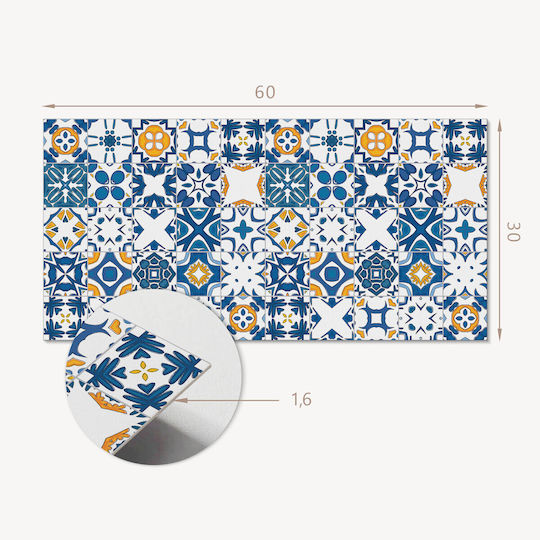 Printed Vinyl Tiles Ready for Installation Mosaic Designs Layout 6x60x30 Pcs
