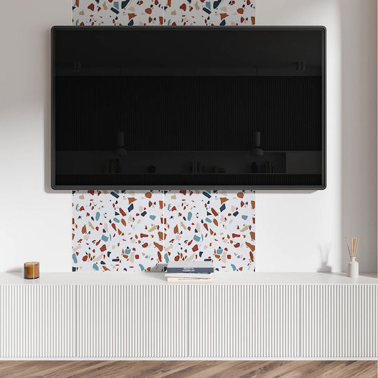 Easy Assembly Vinyl Tile Set Abstract Mosaic Pattern 4x50x50 cm