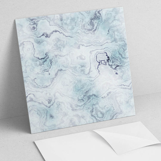Set De Plăci De Vinil Decor Pentru Bucătărie Sau Baie Model Abstract De Marmură 4x50x50 Bucăți