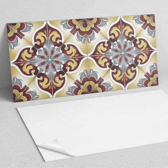 Plăci de Faianță Din Vinil Cu Model Decorativ Imprimat Model Floral 6x60x30 Bucăți Plăci de Faianță Din Vinil Cu Model Decorativ Imprimat Model Floral 6x60x30 Bucăți