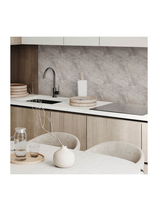 Coloray Wandsticker & Wandgemälde Fertige Vinyl-Kacheln Dekoratives Druckmuster Naturstein 6x60x30 Stück