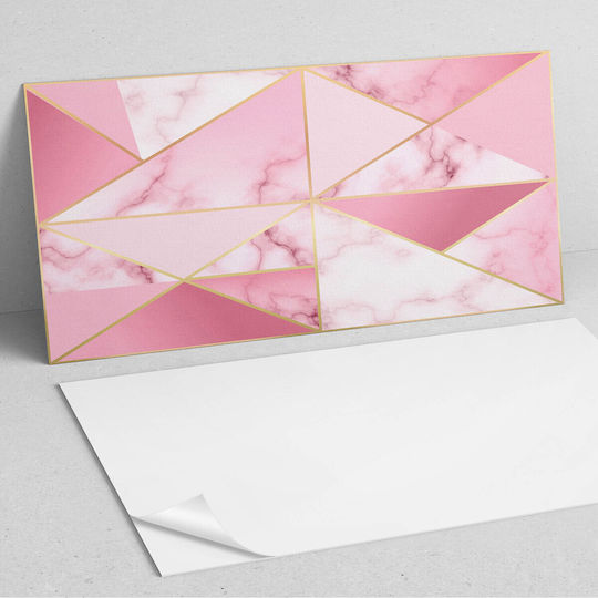 Set Of Vinyl Pvc Tiles Geometric Marble Designs 6x60x30 Cm