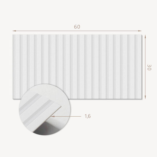 Printed Vinyl Tiles Ready To Install Vertical Stripes Background 6x60x30 Pcs