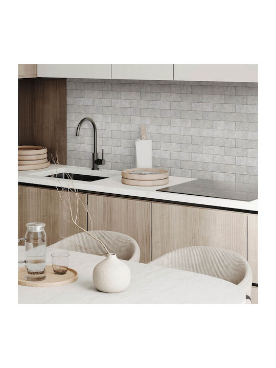 Set Vinylboden Kacheln Dreidimensionales Ziegelmuster 6x60x30 cm