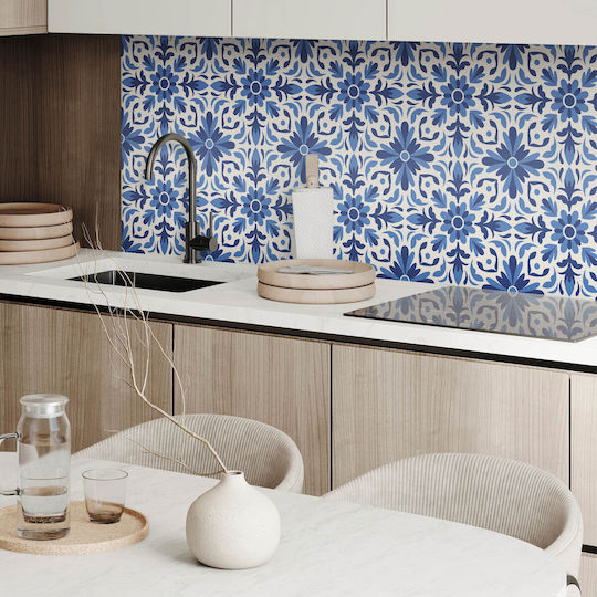 Vinyl Floor Tile Set Floral Pattern Leaves 6x60x30 Cm