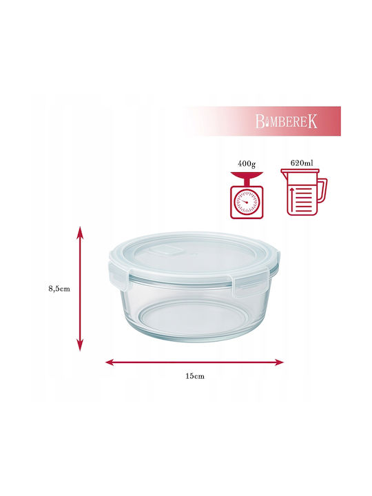 Bimberek Glass White Lunch Box 620ml