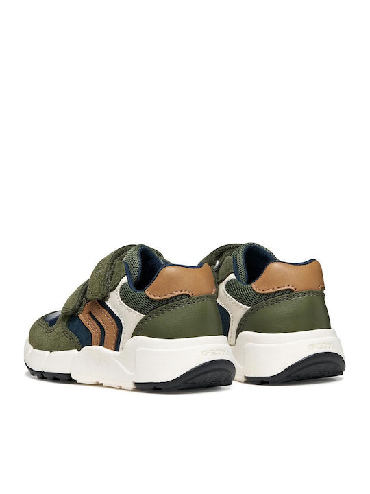 B Flexyper Kids Sneakers Anatomic with Hoop & Loop Closure Green