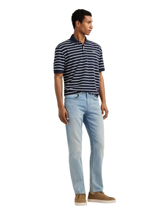 Cash Men's Jeans Pants with Regular Straight Fit Light Blue