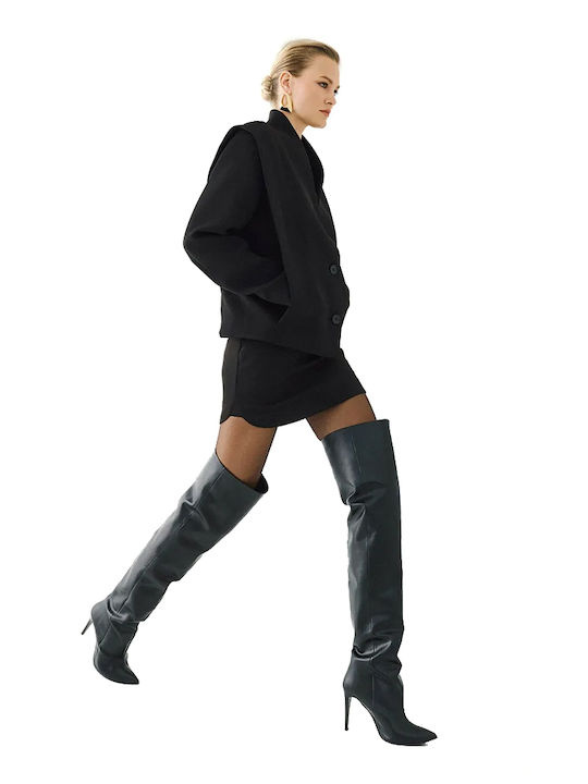 Access Kurzes Damen Blazer Schwarz