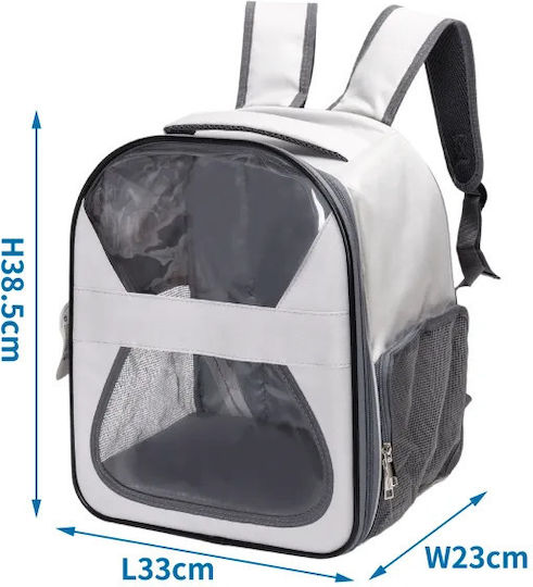 Nobleza Grey Dog/Cat Carrier Backpack M33xW23xH38.5cm