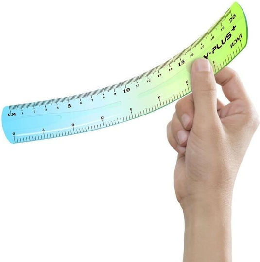 Rigla Y Plus Colorruler Indestructibilă 20cm Rx240300