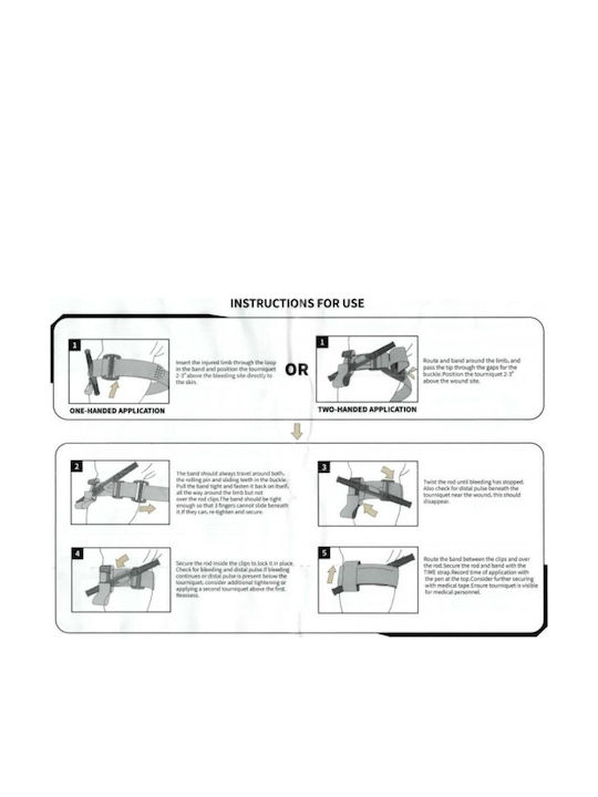 Tourniquet Plastic Gag Rhino Rescue Black Red