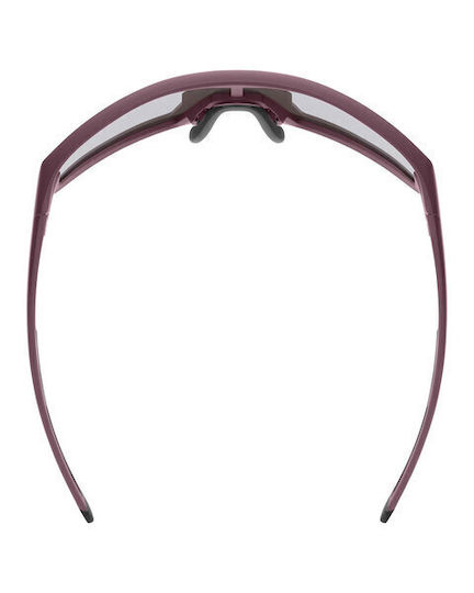 Uvex Cycling Glasses With Pink Frame And Mirror Lenses