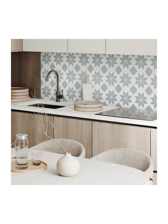 Decorative Vinyl Panel Graphics Kitchen Or Bathroom 100x50 Cm Geometric Floral Designs