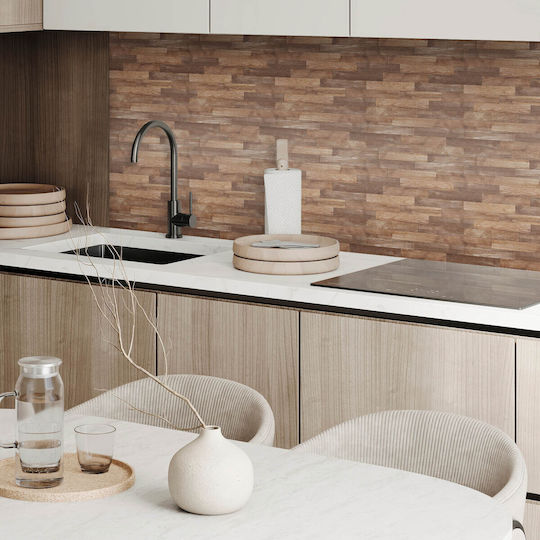 Vinyl Tile Set Kitchen Or Bathroom Decoration Floor Design 6x60x30 Cm