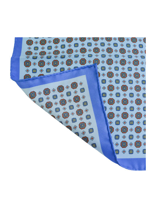 Men's Silky Light Blue Handkerchief
