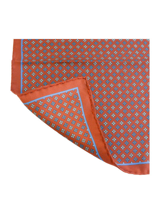 Men's Silk Orange Handkerchief