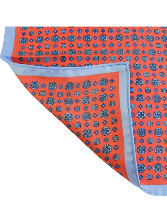 Men's Silk Pocket Handkerchief Orange