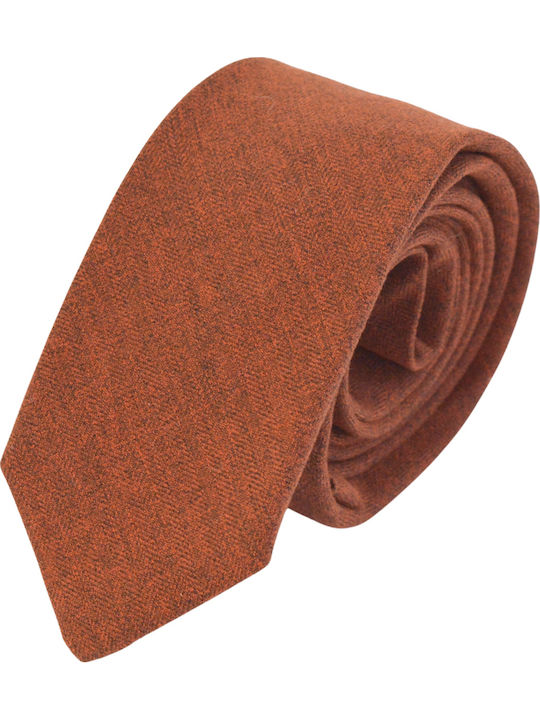 Men's Monochrome Tie in Orange Color