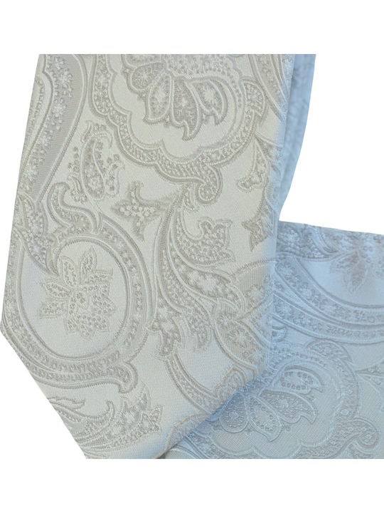 Set Herren Krawatte Seide mit Mustern in Hellblau Farbe