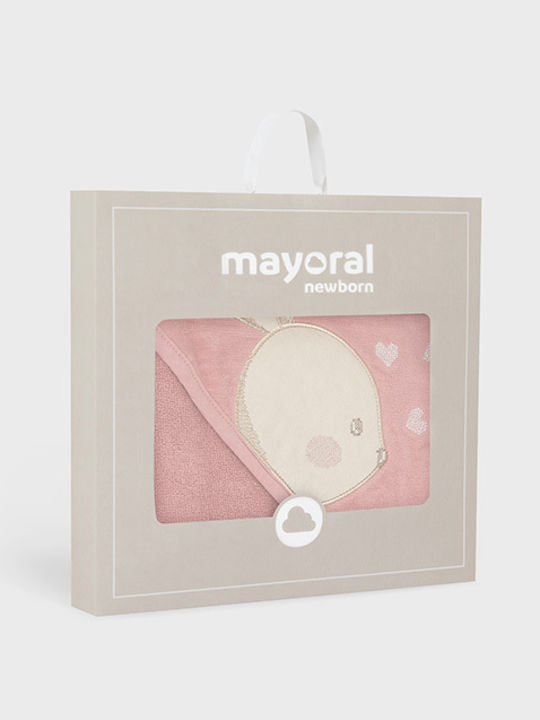 Mayoral Baby-Badetuch mit Kapuze Rosa