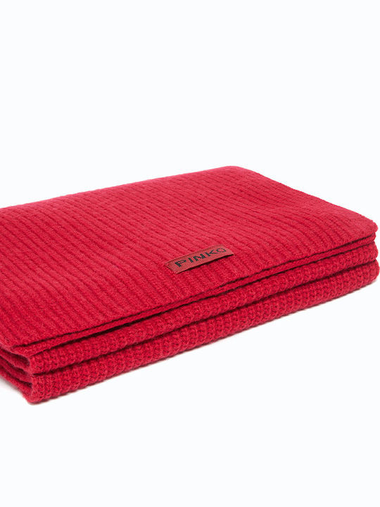 Women's Knitted Scarf Red
