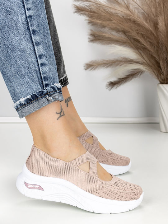 Adidași Flatforms Pentru Femei Roz