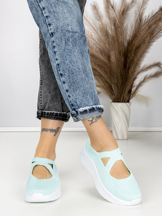 Adidași Flatforms Pentru Femei Verzi