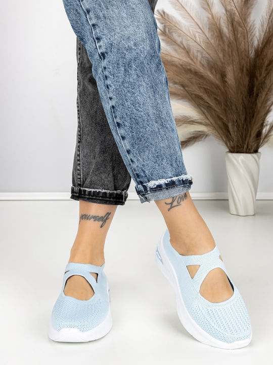 Adidași Flatforms Pentru Femei Albastru