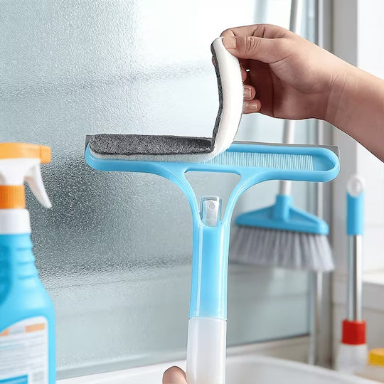 Window Cleaner 3 1 Built-In Sprayer – Sprays Scrubs Dries