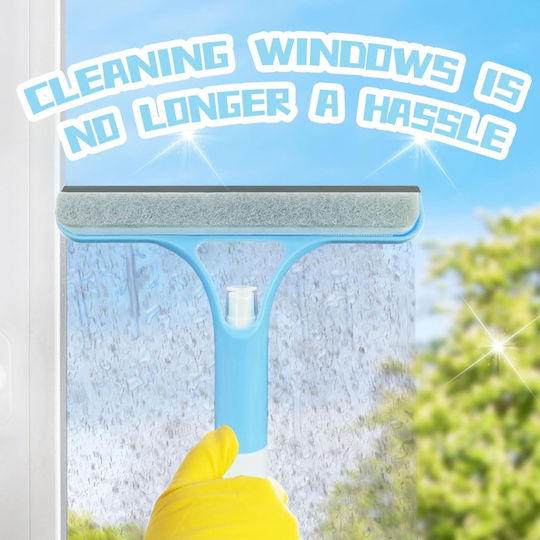 Window Cleaner 3 1 Built-In Sprayer – Sprays Scrubs Dries
