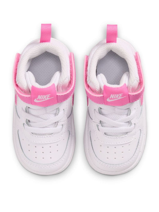 Nike Court Borough Mid 2 Kids Sneakers High with Hook & Loop Closure White