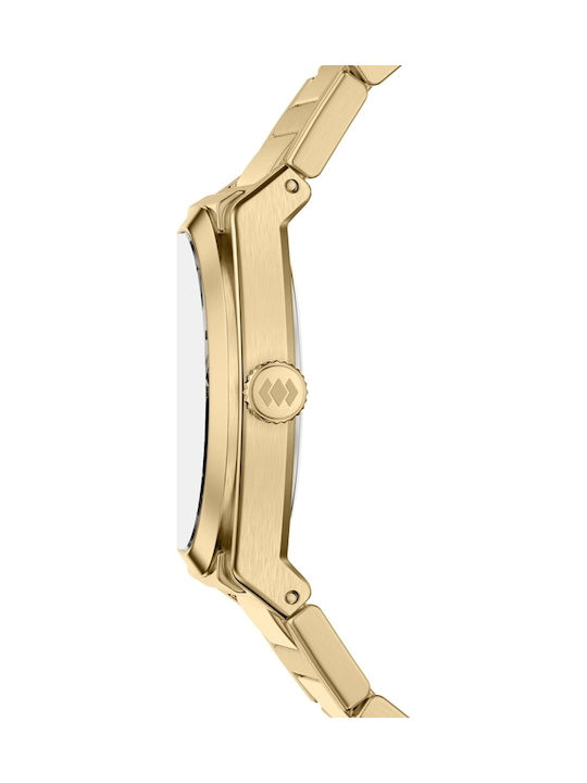 Fossil Trei Ceasuri Dama 27mm Baterie Cu Brățară Din Metal Auriu