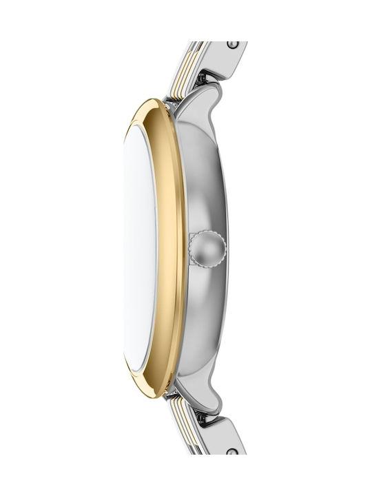 Fossil Trei Ceasuri Dama 26mm Baterie Cu Brățară Din Metal Argintie