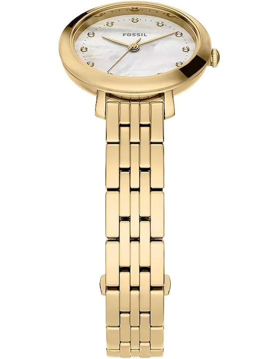 Fossil Trei Ceasuri Dama 26mm Baterie Cu Brățară Din Metal Auriu