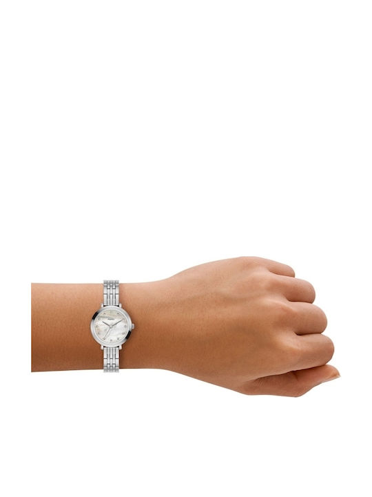 Fossil Trei Ceasuri Dama 26mm Baterie Cu Brățară Din Metal Argintie