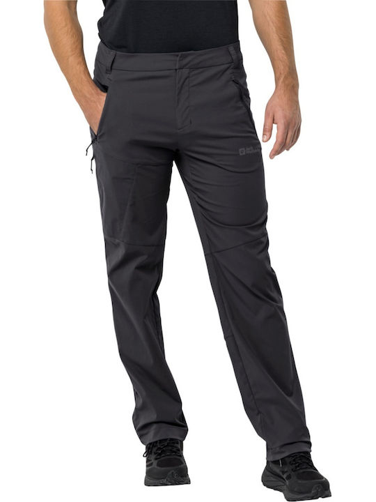Jack Wolfskin Pantaloni Lungi de Drumeție Pentru Bărbați Negru