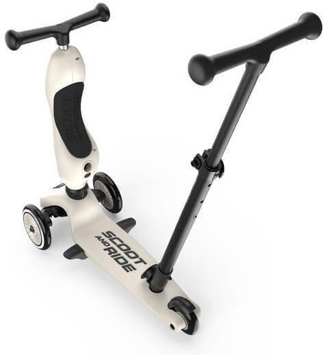 Benutzerdefiniertes Bundle Scoot & Ride Kinderroller Highwaykick 1 Push & Helm S Ash