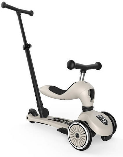 Benutzerdefiniertes Bundle Scoot & Ride Kinderroller Highwaykick 1 Push & Helm S Ash