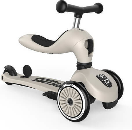 Benutzerdefiniertes Bundle Scoot & Ride Kinderroller Highwaykick 1 Push & Helm Xxs Ash