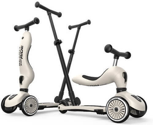 Benutzerdefiniertes Bundle Scoot & Ride Kinderroller Highwaykick 1 Push & Helm Xxs Ash