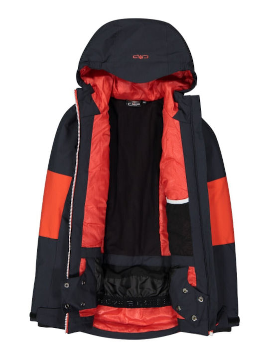 CMP 35W0294-C783 Set Pentru Copii Jachetă și Pantaloni De Schi și Snowboard Roșu