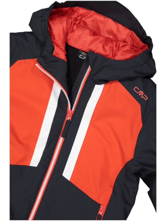 CMP 35W0294-C783 Set Pentru Copii Jachetă și Pantaloni De Schi și Snowboard Roșu